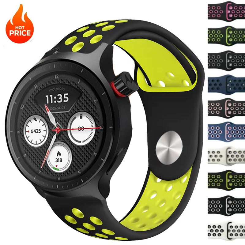 20 ミリメートル 22 ミリメートル通気性のあるツートンス - Motorola Smartwatch Accessories のレビューと価格