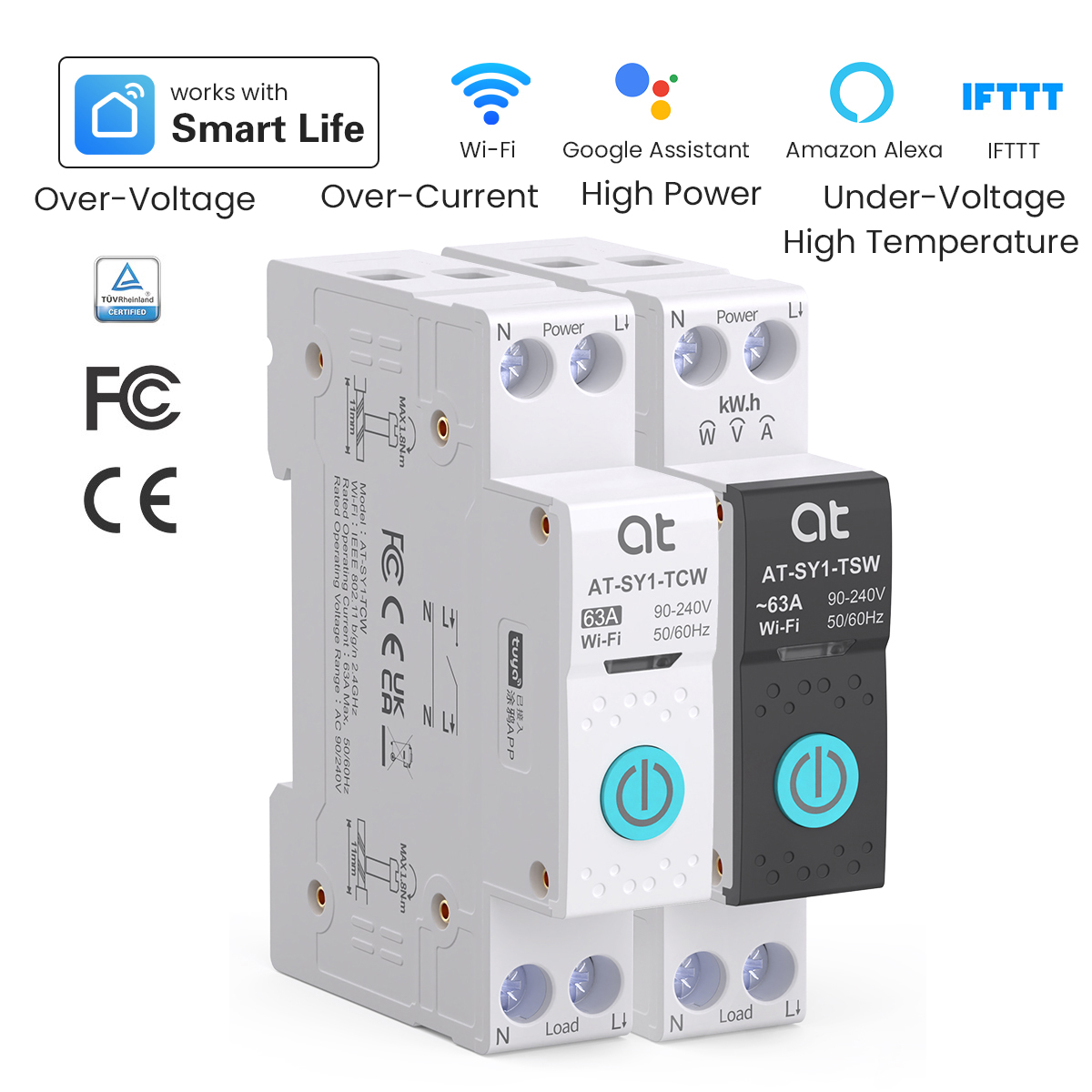 Tuya WiFi サーキットブレーカー スマート 1P+N - Smart Accessories のレビューと価格