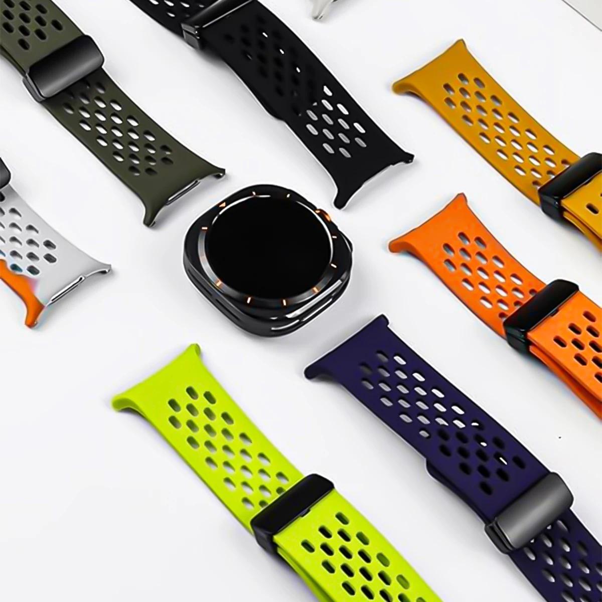 ギャップなしシリコン磁気ストラップ Samsung Gala - Accessories For Galaxy Watch 5 のレビューと価格
