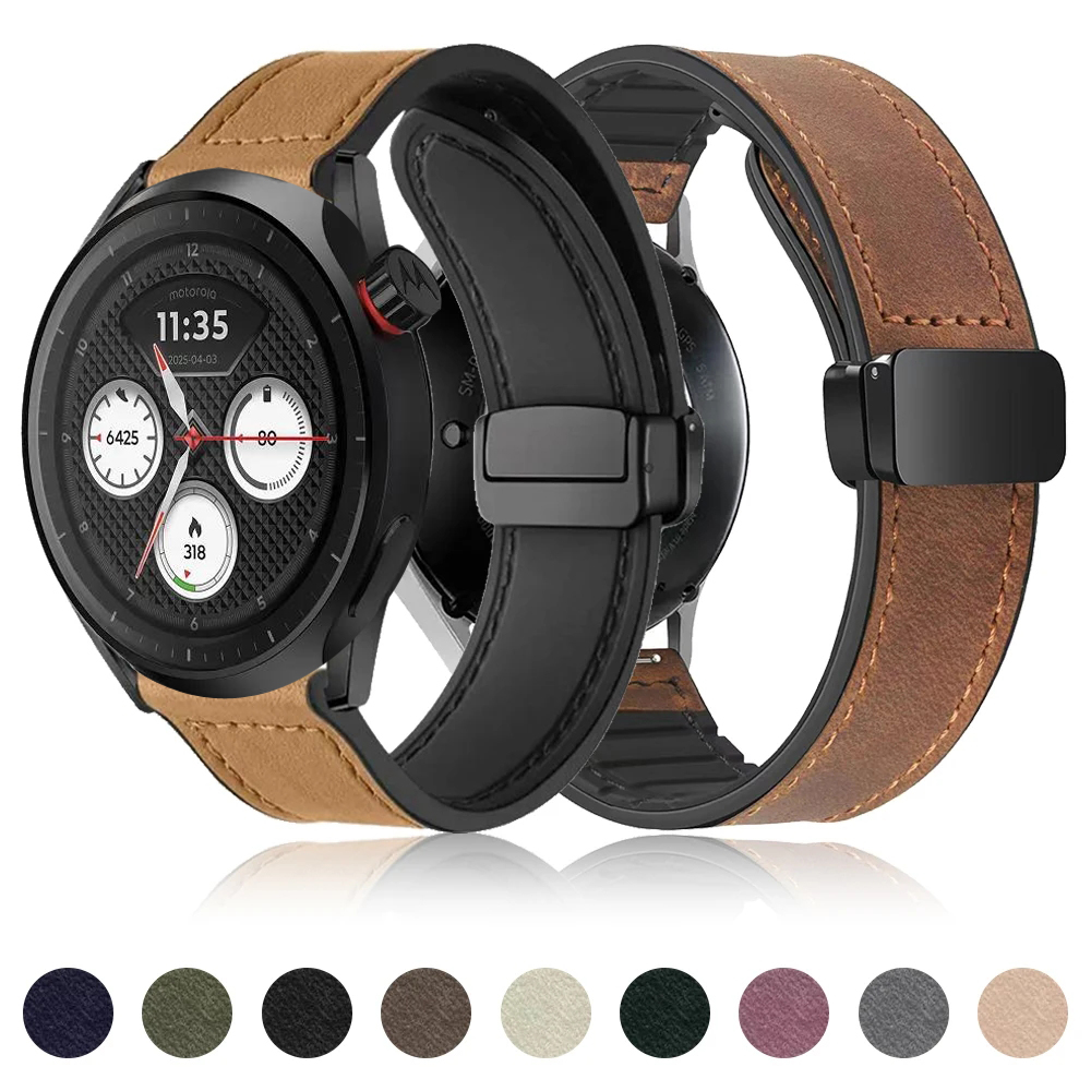 ソフトレザーストラップモトローラモトウォッチ 2026 20 - Motorola Smartwatch Accessories のレビューと価格