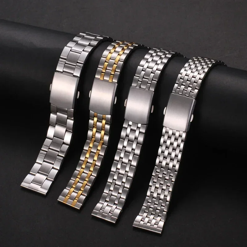22mm 20mm 18mm ステンレス鋼ユニバーサルストラ - Accessories For Galaxy Watch 5 のレビューと価格
