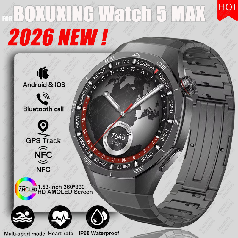 2026年新型BOXUXING Watch 5 MAXスマー - Smartwatch Face のレビューと価格
