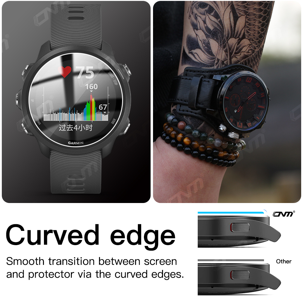 9H 強化ガラスガーミンフォアランナー 955 945 25 - Motorola Smartwatch Accessories のレビューと価格