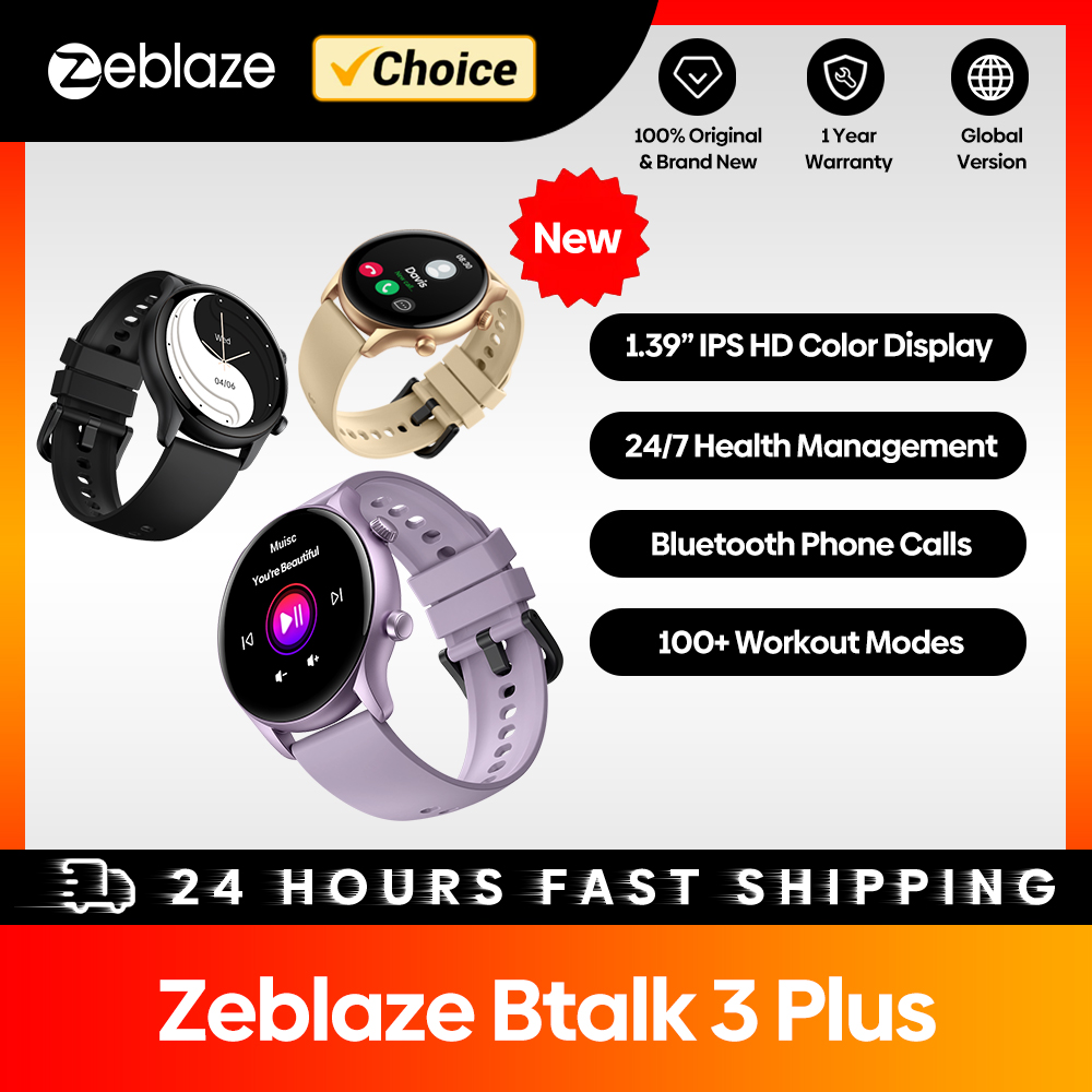 新しい Zeblaze Btalk 3 Plus 音声通話ス - Smartwatch Face のレビューと価格