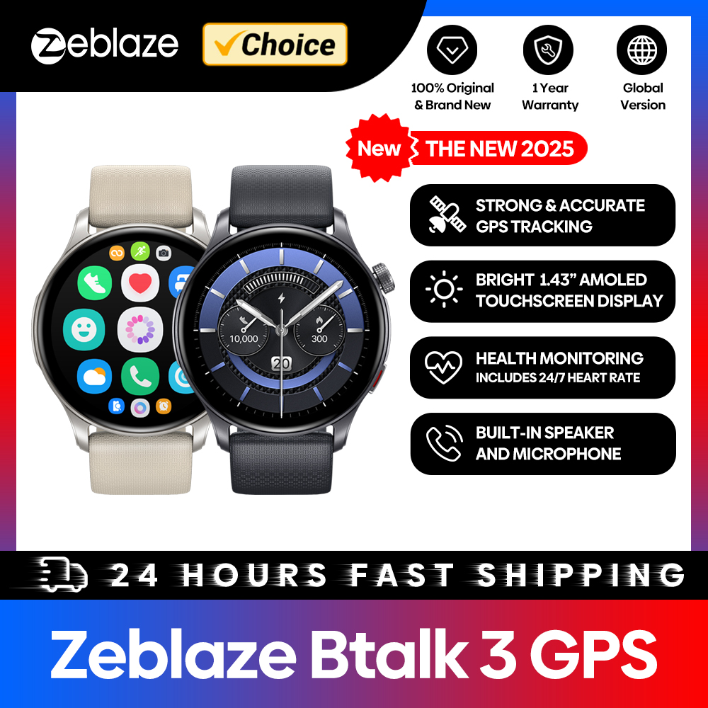 Zeblaze-btalk 3スマートウォッチ,1.43イン - Smartwatch X のレビューと価格
