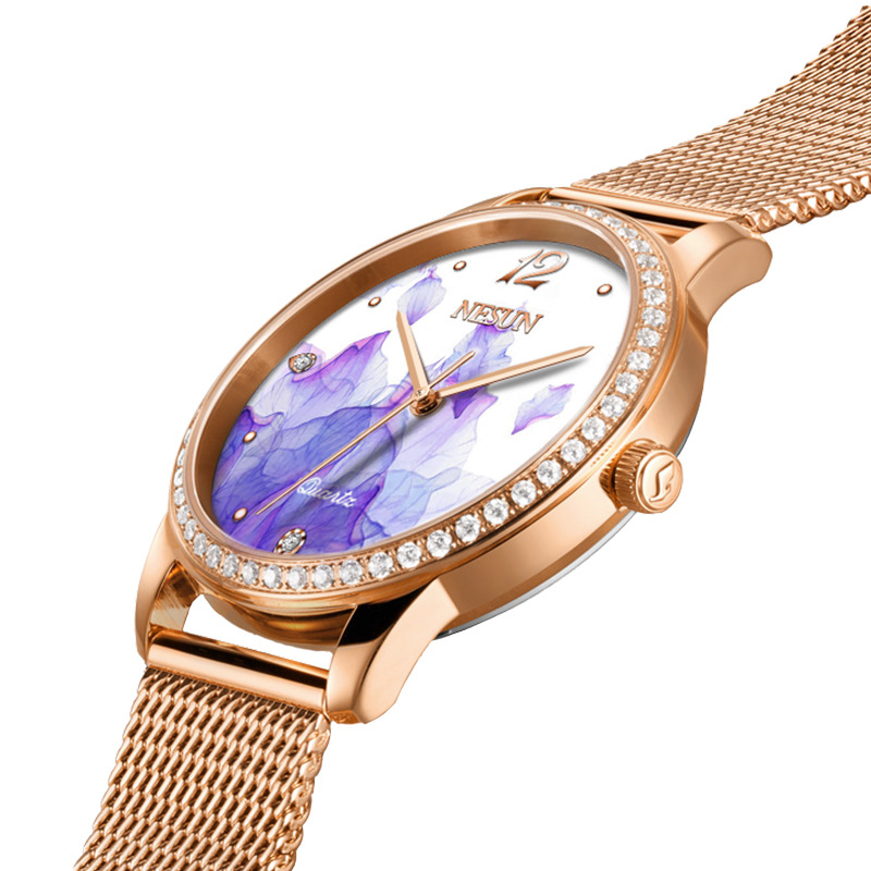 NESUN 8 MM 超薄型レディース腕時計日本 MIYOT - Stainless Mesh Band のレビューと価格